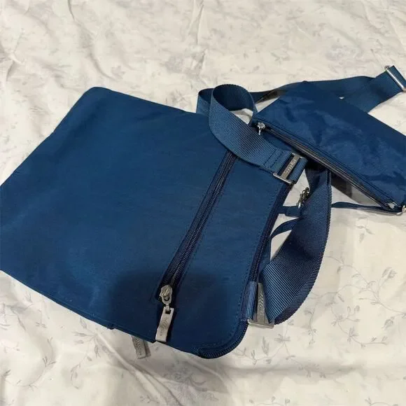 Baggallini Horizon Crossbody Bag Pacific Blue Adjustable Unisex Medium - Picture 4 of 7